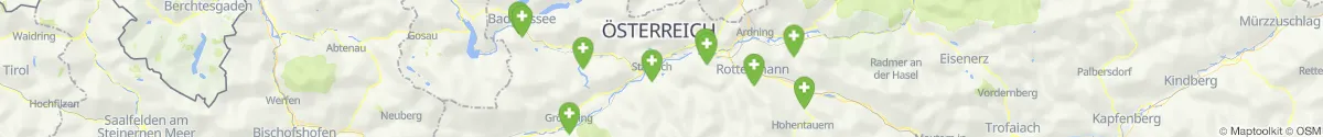 Kartenansicht für Apotheken-Notdienste in der Nähe von Liezen (Liezen, Steiermark)